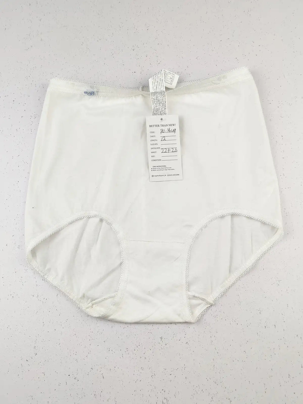 Buy online pre-used pre-loved 100% authentic & Original branded Sloggi (PU-1649) available in Pakistan. Top international brands avilable.