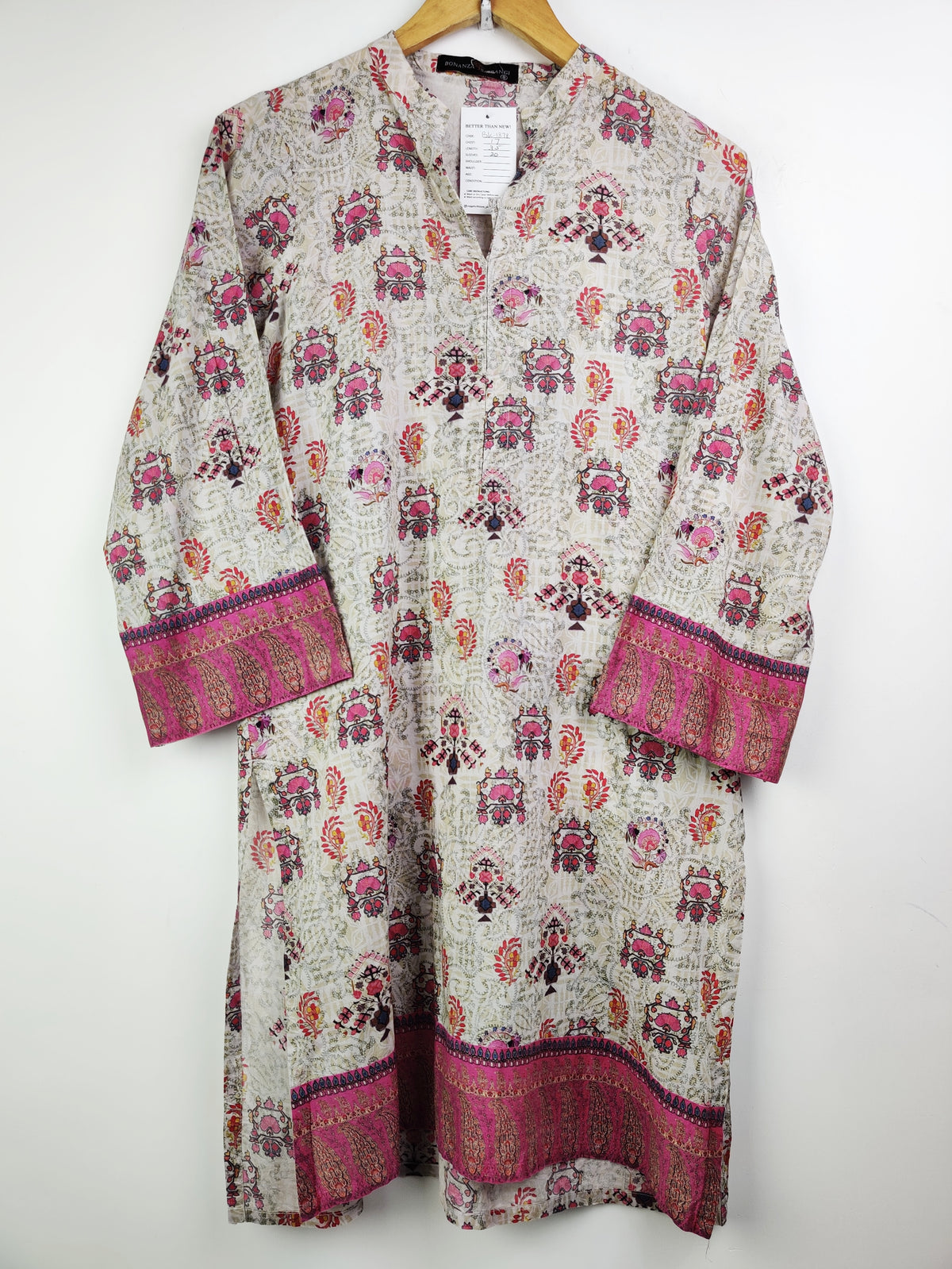Buy online pre-used pre-loved 100% authentic & Original branded Bonanza Satrangi (BK-1378) available in Pakistan. Top international brands avilable.