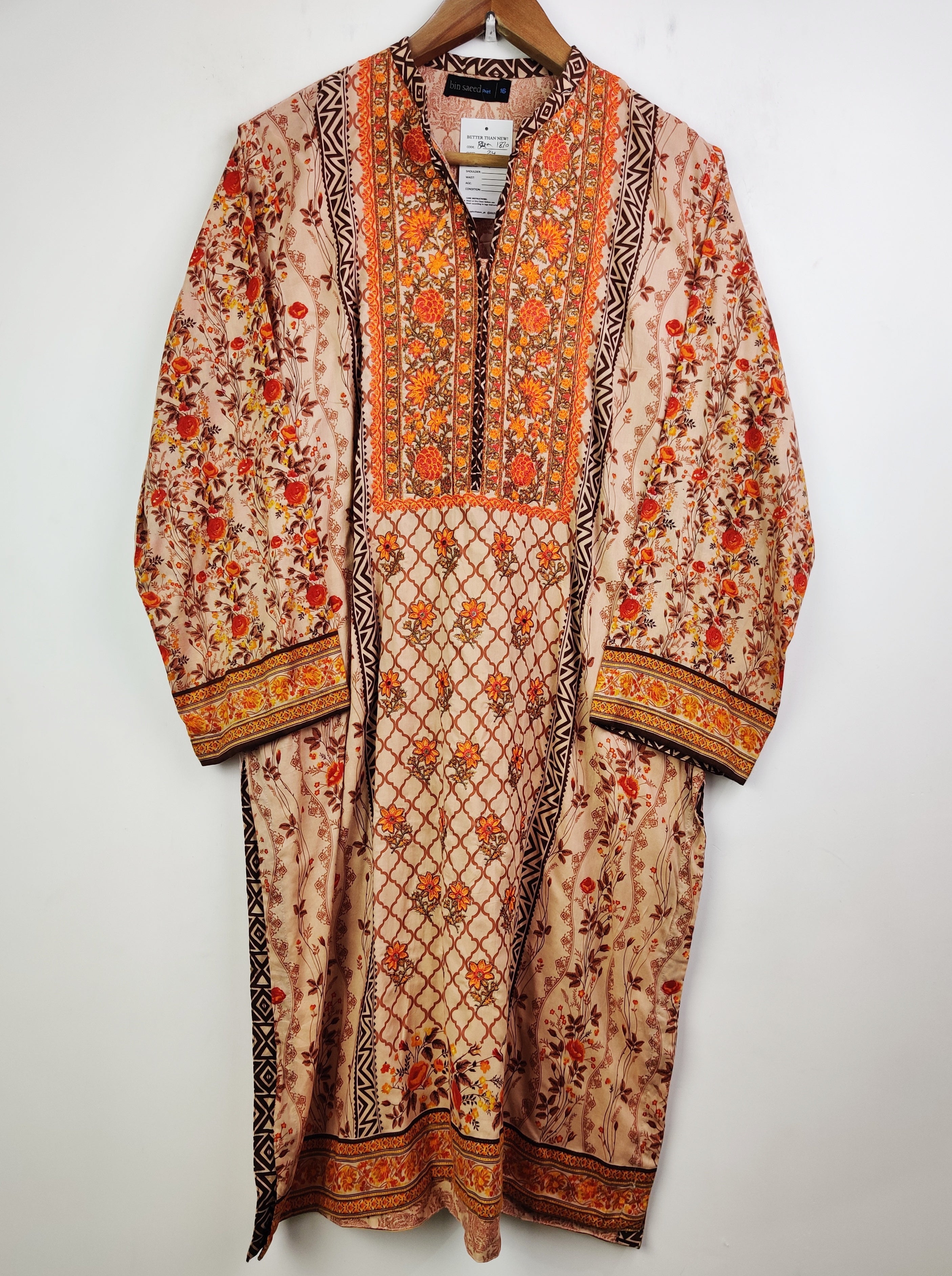 Buy online pre-used pre-loved 100% authentic & Original branded Bin Saeed (BK-1870) available in Pakistan. Top international brands avilable.