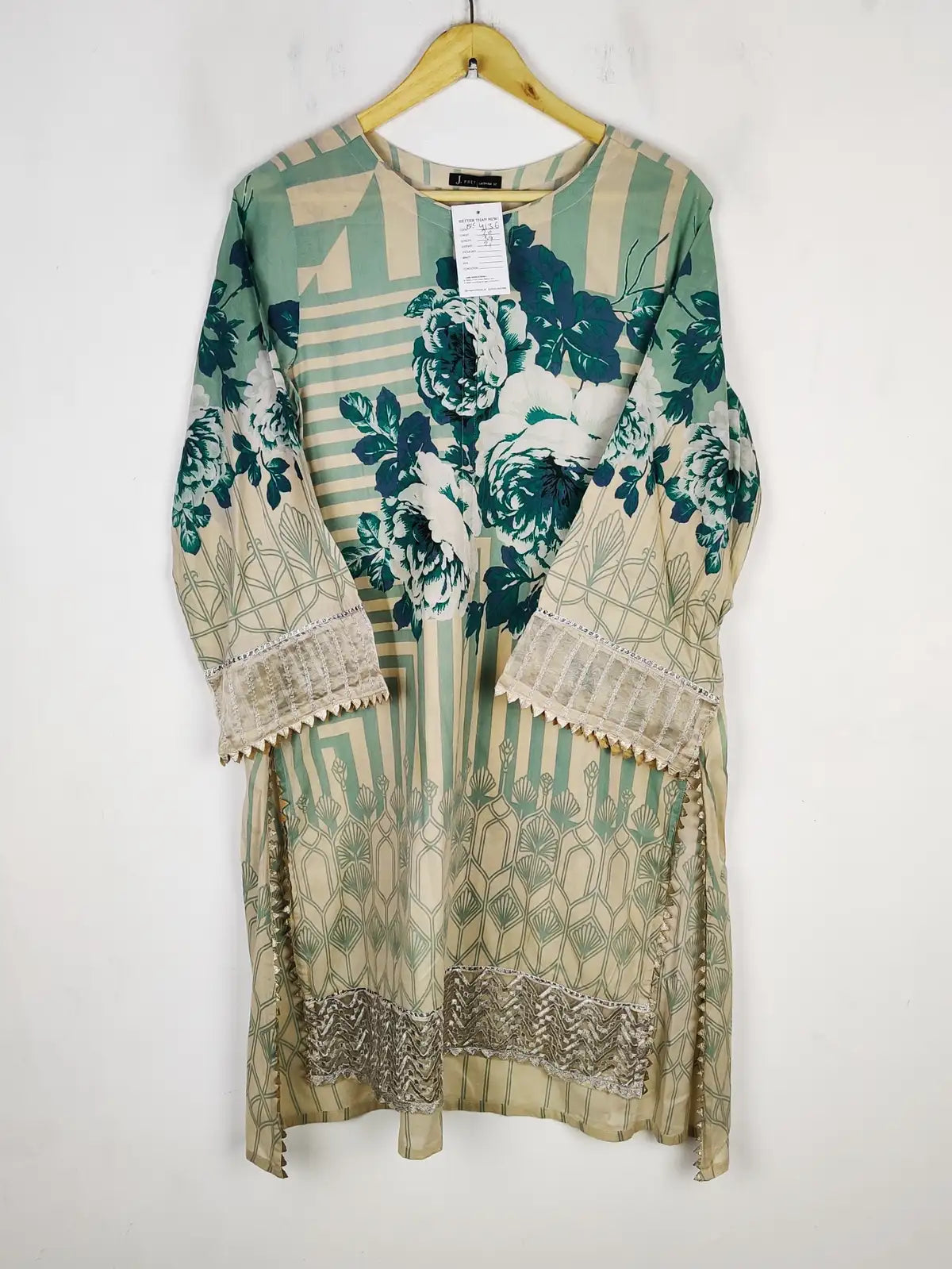 Buy online pre-used pre-loved 100% authentic & Original branded J. Pret (BK-4136) available in Pakistan. Top international brands avilable.