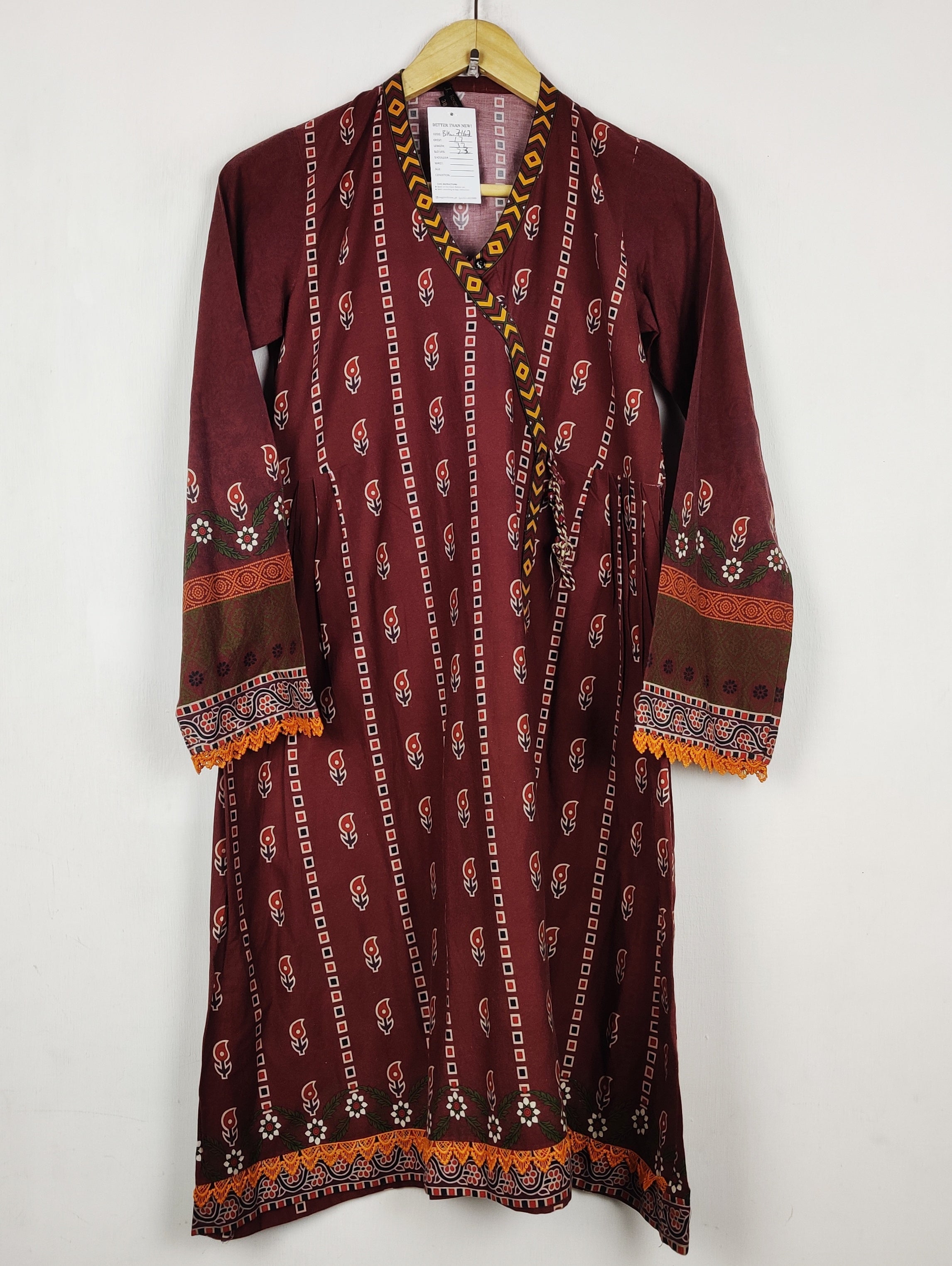 Buy online pre-used pre-loved 100% authentic & Original branded J. Pret (BK-7167) available in Pakistan. Top international brands avilable.