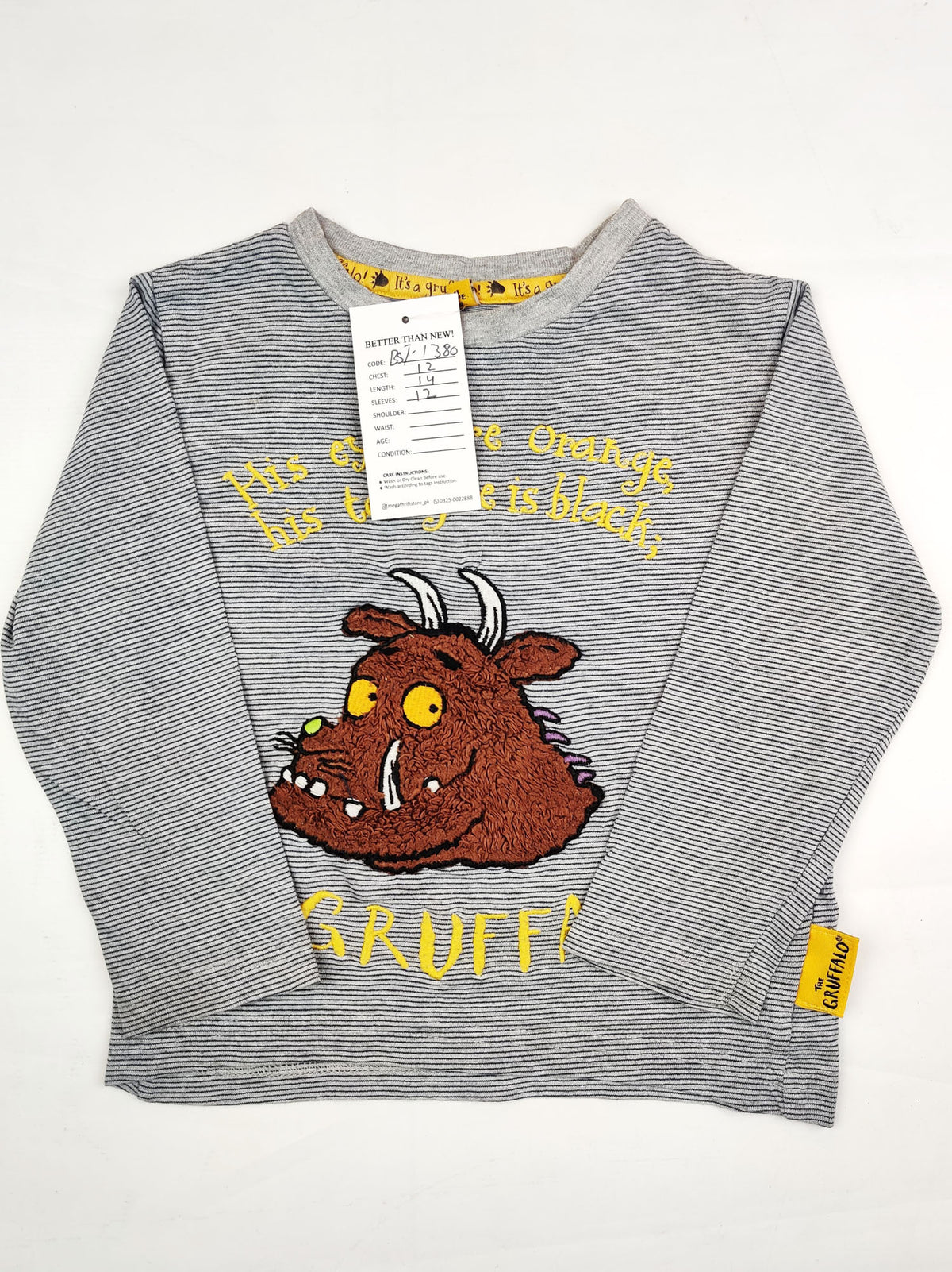 Buy online pre-used pre-loved 100% authentic & Original branded The Gruffalo (BST-1380) available in Pakistan. Top international brands avilable.