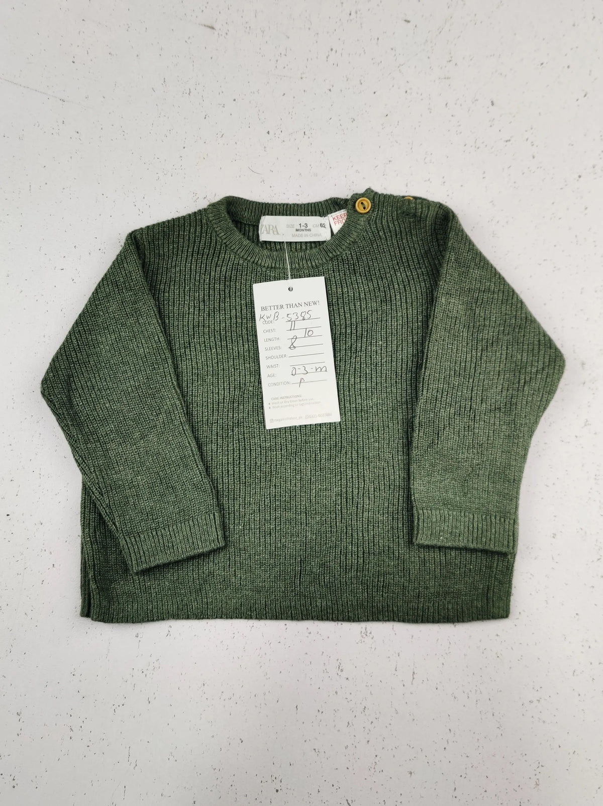 Buy online pre-used pre-loved 100% authentic & Original branded Zara (KWB-5385) available in Pakistan. Top international brands avilable.