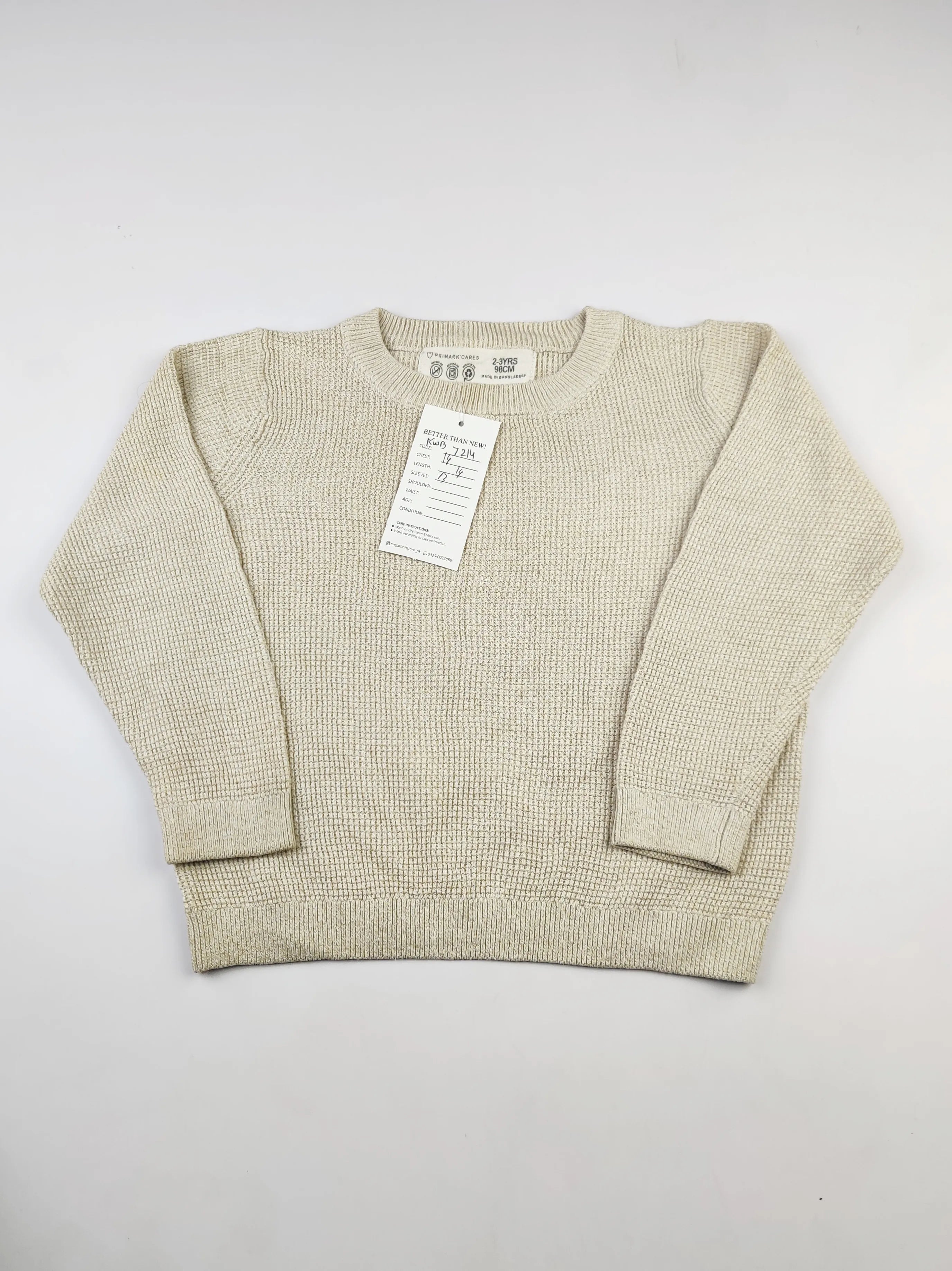 Buy online pre-used pre-loved 100% authentic & Original branded Primark (KWB-7214) available in Pakistan. Top international brands avilable.
