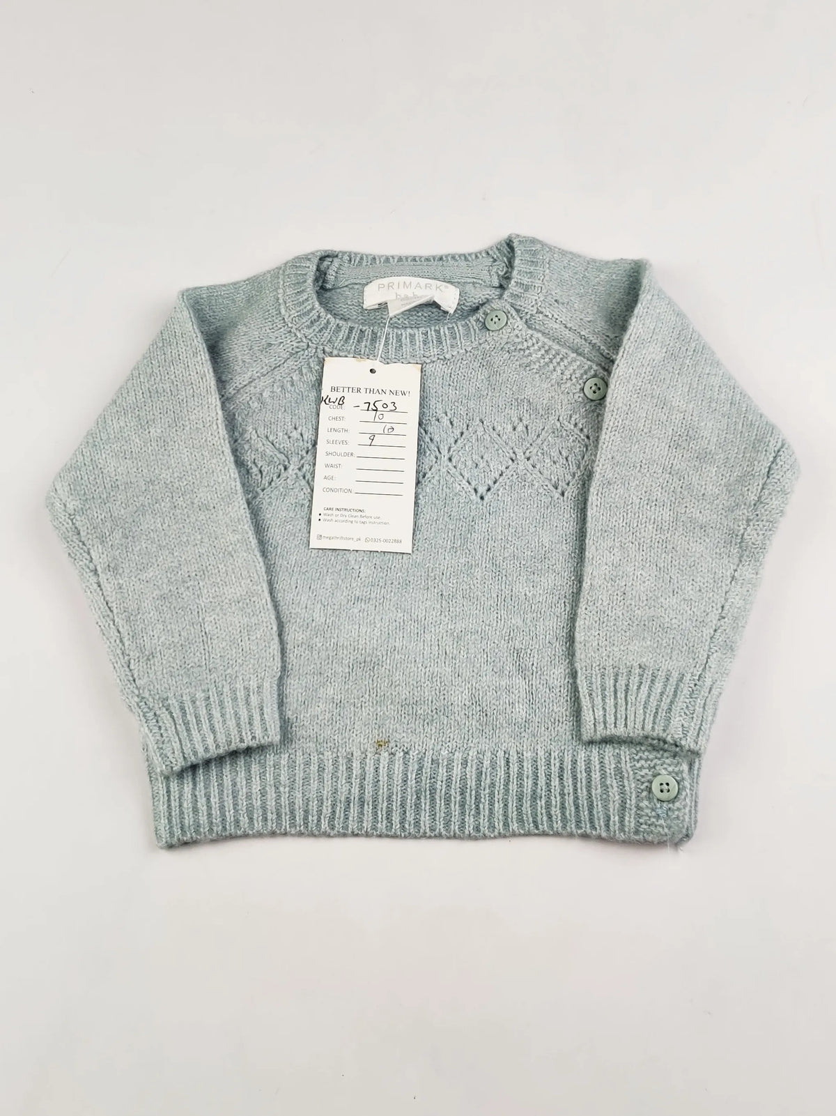 Buy online pre-used pre-loved 100% authentic & Original branded Primark (KWB-7503) available in Pakistan. Top international brands avilable.