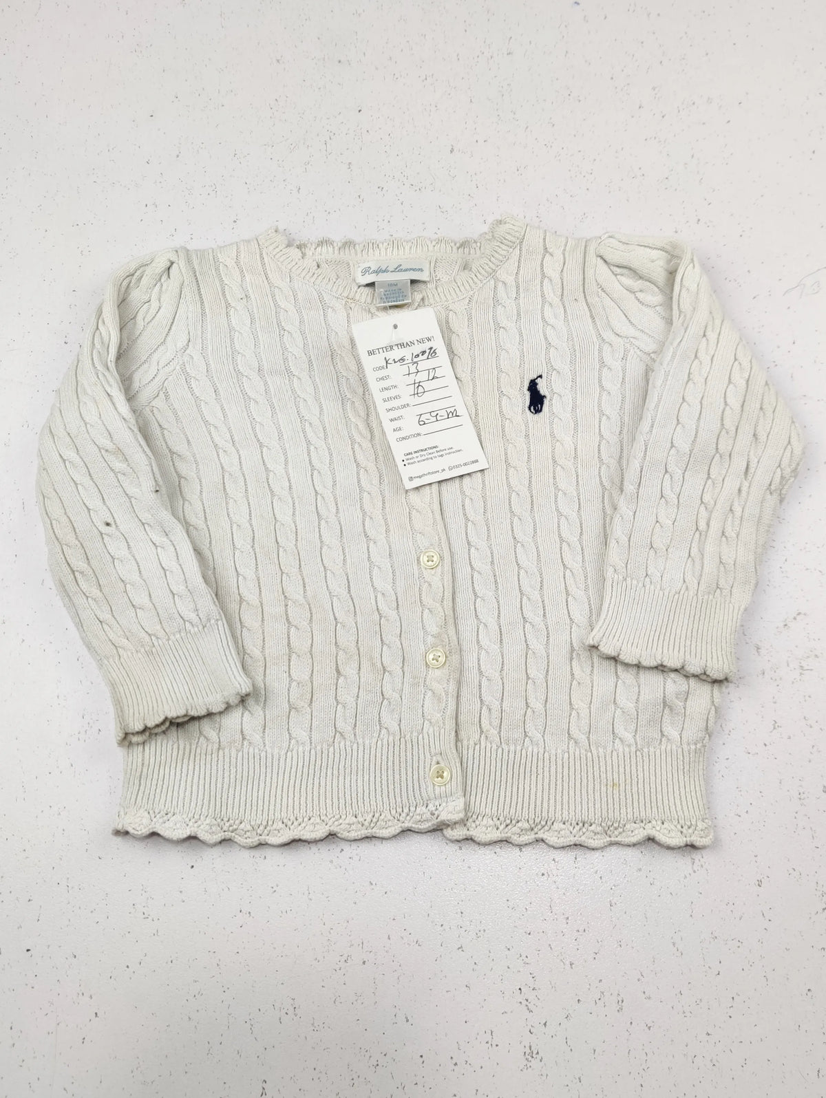 Buy online pre-used pre-loved 100% authentic & Original branded Ralph Lauren (KWG-10076) available in Pakistan. Top international brands avilable.