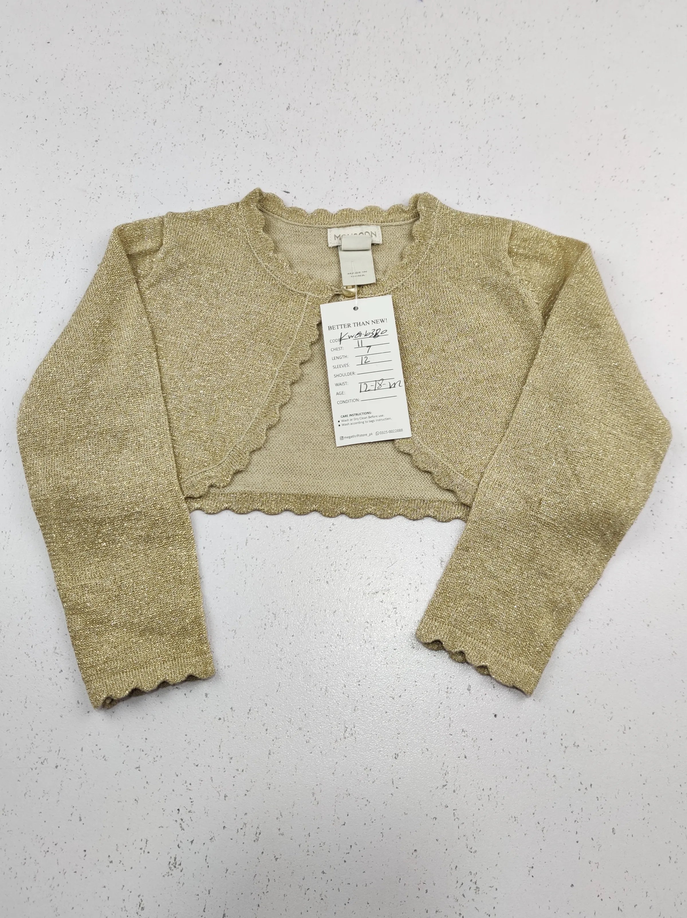 Buy online pre-used pre-loved 100% authentic & Original branded Monsoon (KWG-10380) available in Pakistan. Top international brands avilable.