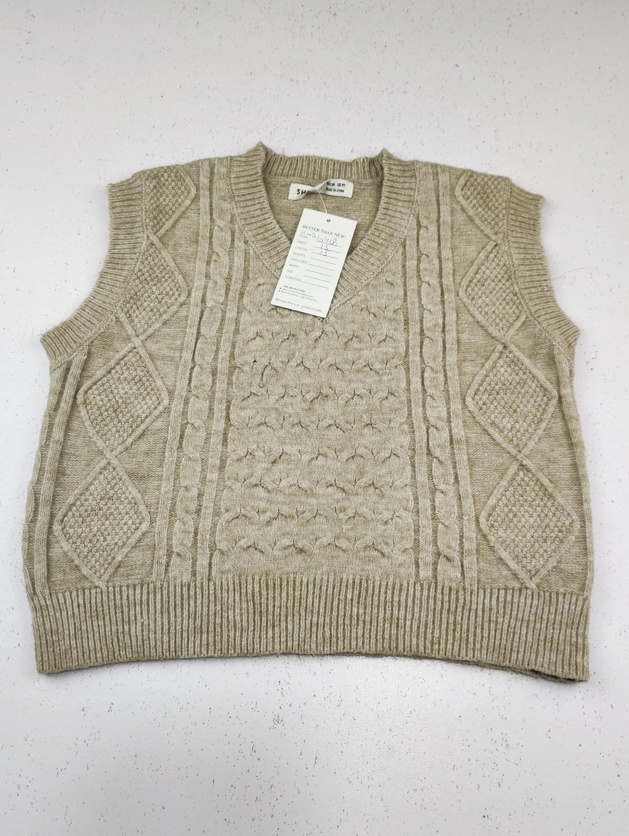 Buy online pre-used pre-loved 100% authentic & Original branded Shein (KWG-10418) available in Pakistan. Top international brands avilable.