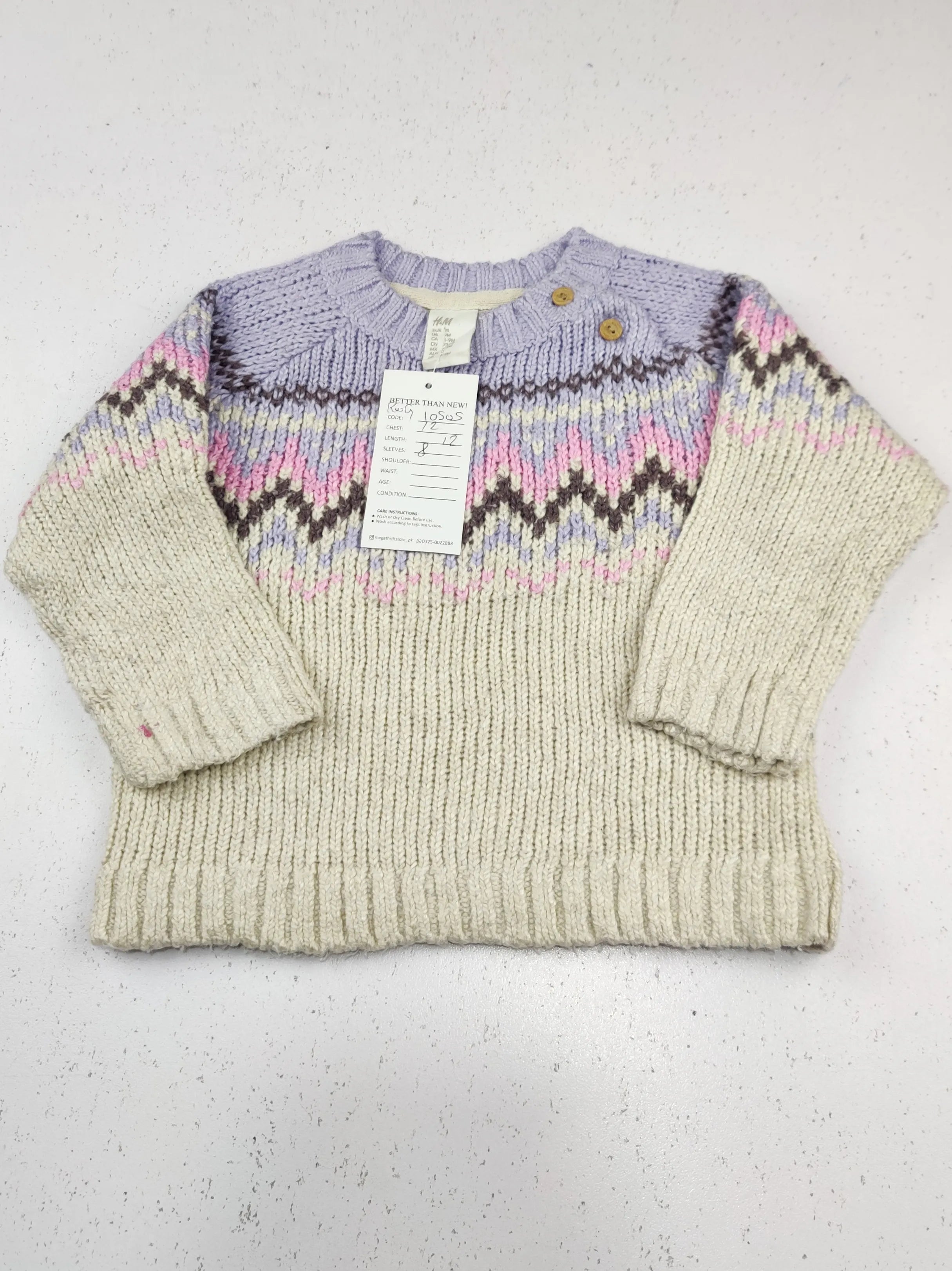 Buy online pre-used pre-loved 100% authentic & Original branded H&M (KWG-10505) available in Pakistan. Top international brands avilable.