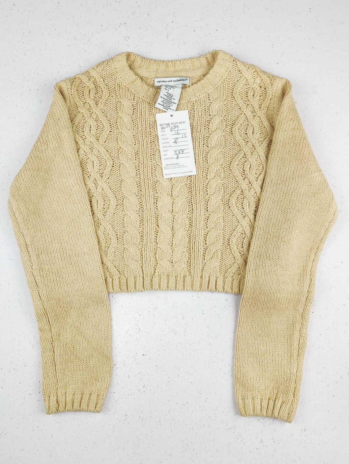 Buy online pre-used pre-loved 100% authentic & Original branded Cupcake & Cashmere (KWG-11239) available in Pakistan. Top international brands avilable.