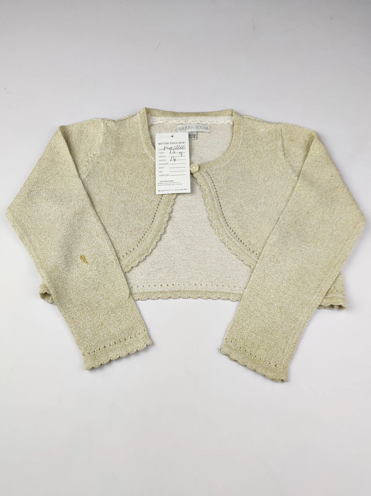 Buy online pre-used pre-loved 100% authentic & Original branded John Rocha (KWG-12166) available in Pakistan. Top international brands avilable.