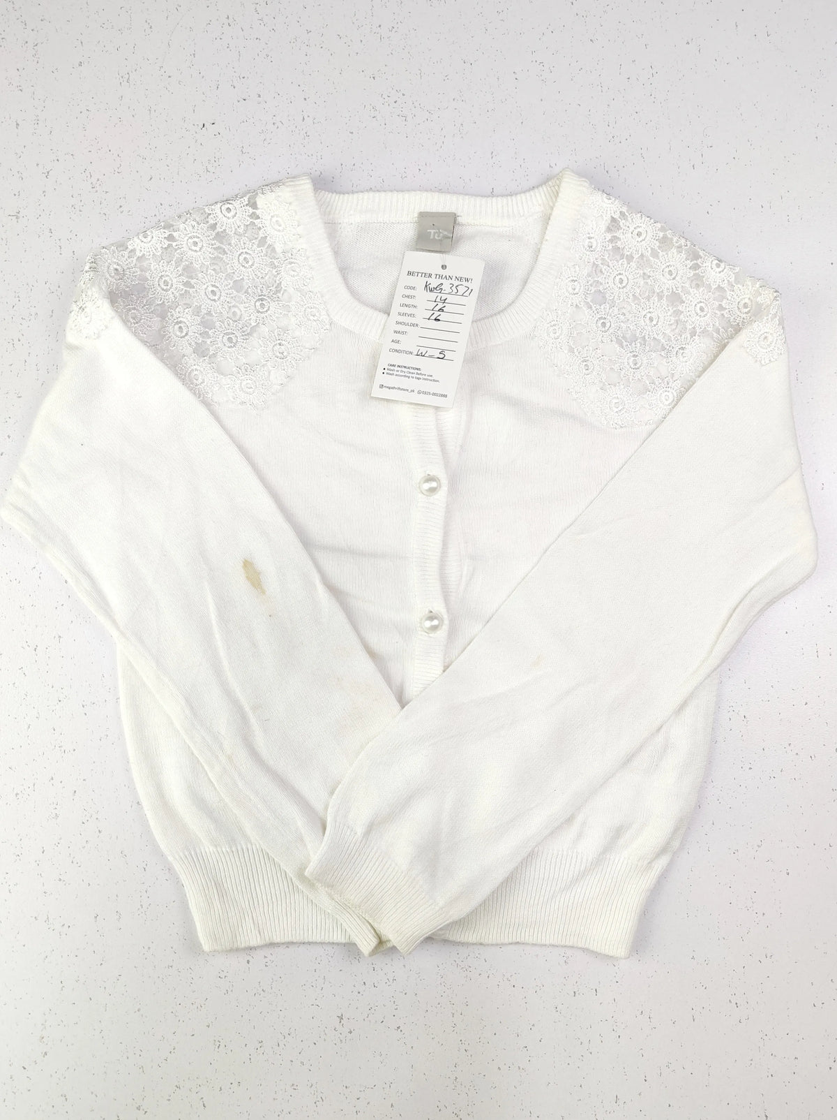 Buy online pre-used pre-loved 100% authentic & Original branded Tu (KWG-3571) available in Pakistan. Top international brands avilable.