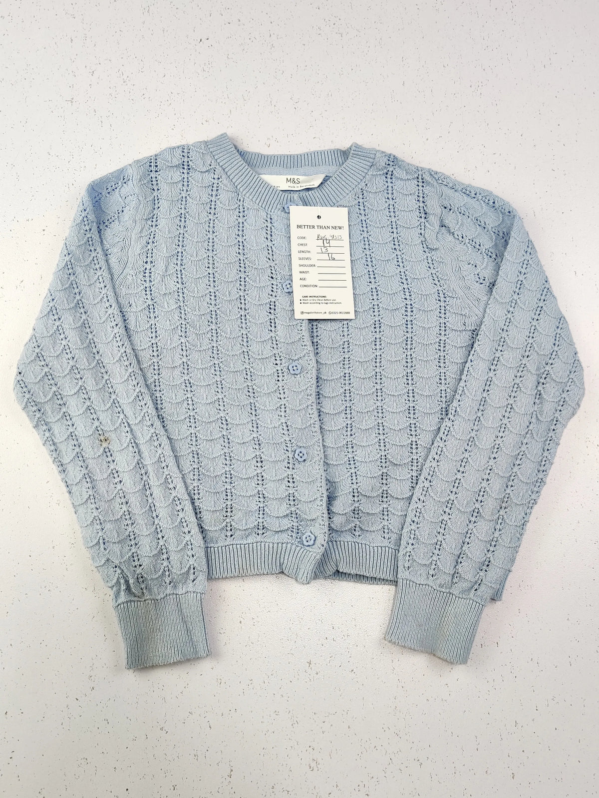 Buy online pre-used pre-loved 100% authentic & Original branded Marks & Spencer (KWG-4313) available in Pakistan. Top international brands avilable.