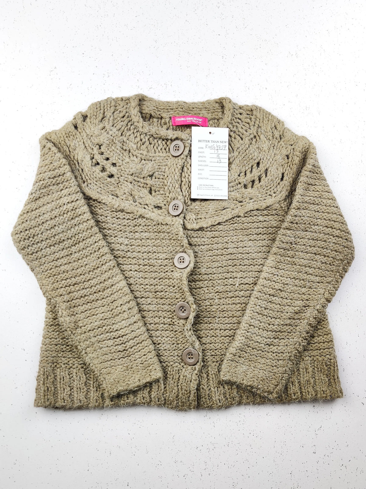 Buy online pre-used pre-loved 100% authentic & Original branded Young Dimension (KWG-4759) available in Pakistan. Top international brands avilable.