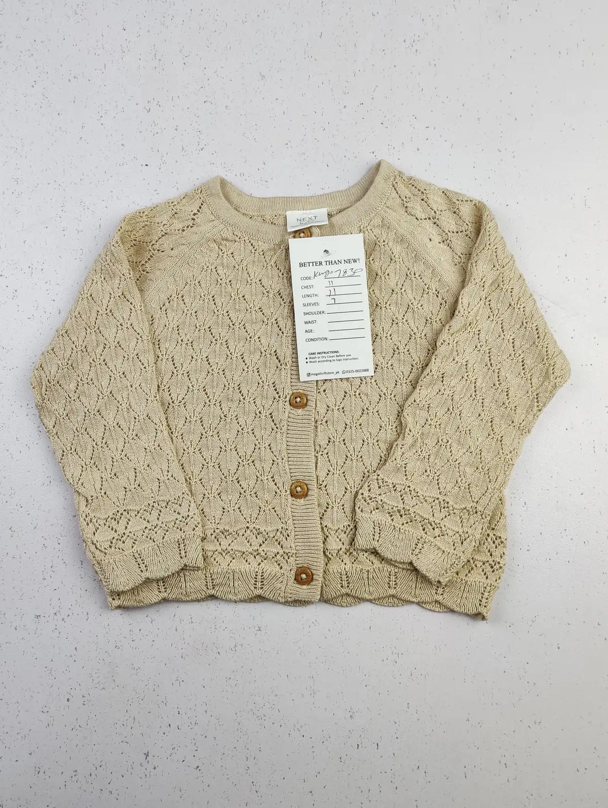 Buy online pre-used pre-loved 100% authentic & Original branded Next (KWG-7830) available in Pakistan. Top international brands avilable.