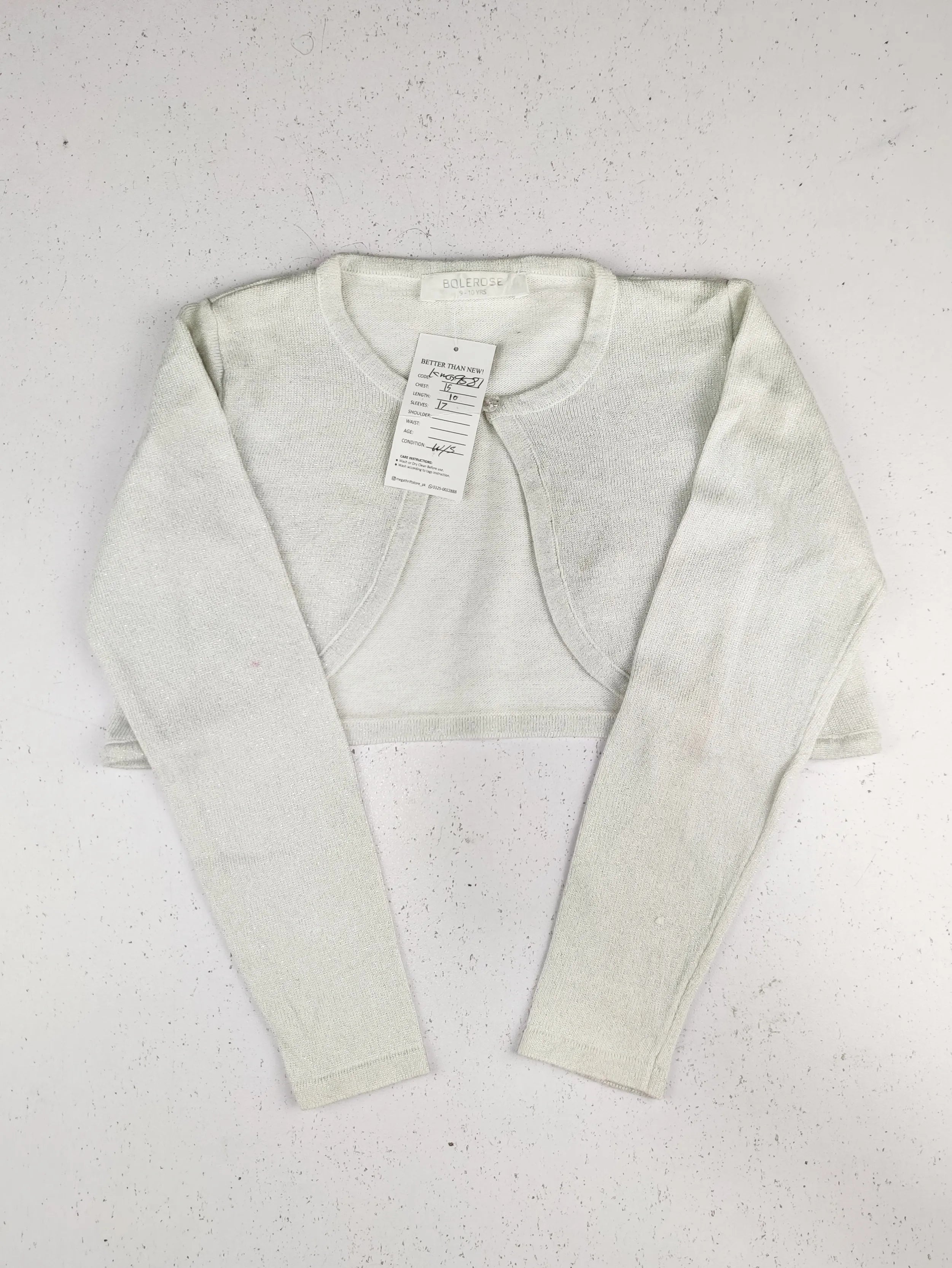 Buy online pre-used pre-loved 100% authentic & Original branded Bolerose (KWG-9581) available in Pakistan. Top international brands avilable.