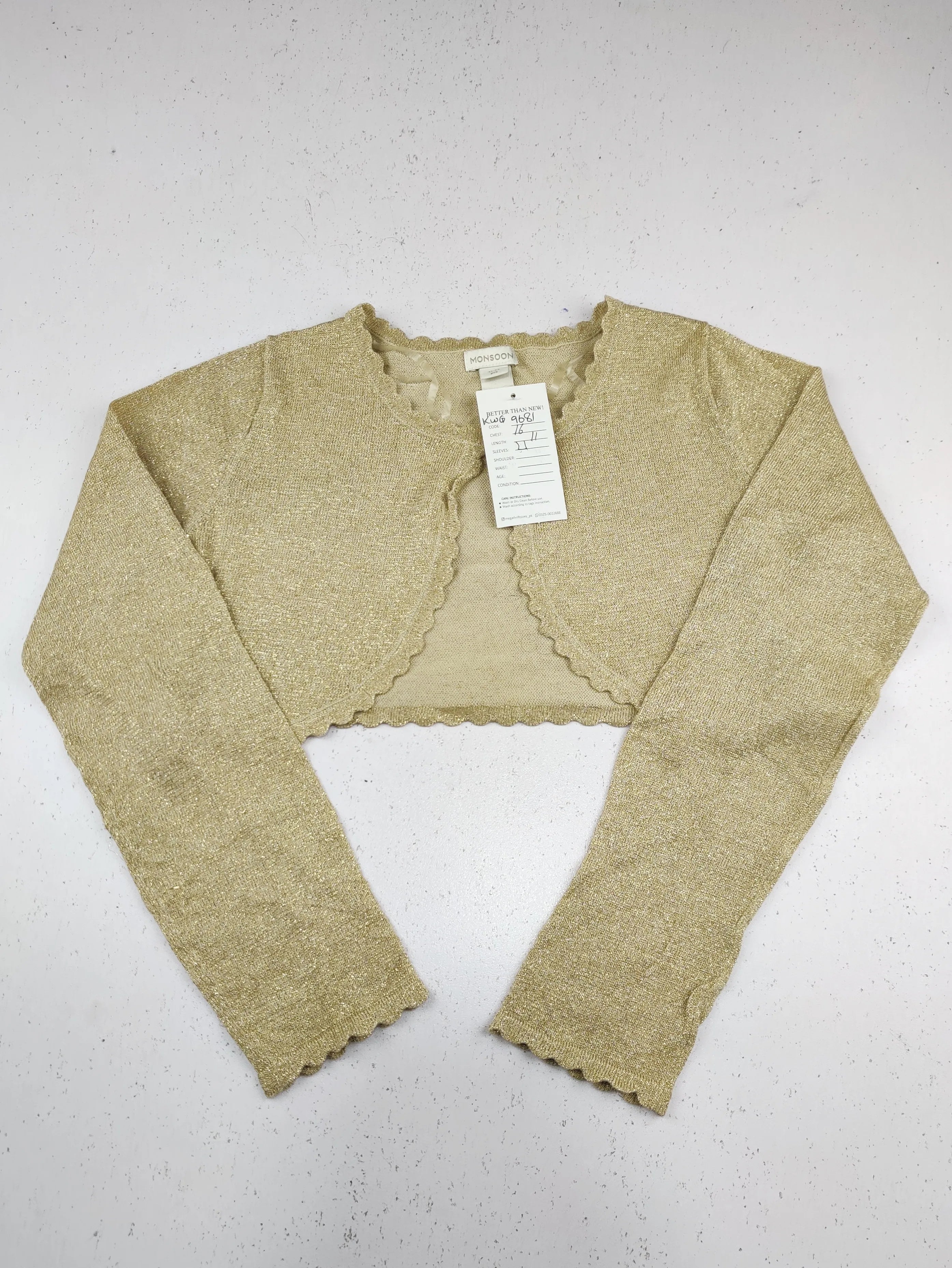 Buy online pre-used pre-loved 100% authentic & Original branded Monsoon (KWG-9681) available in Pakistan. Top international brands avilable.