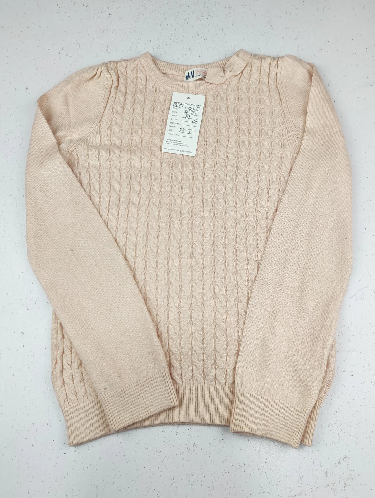 Buy online pre-used pre-loved 100% authentic & Original branded H&M (KWG-9865) available in Pakistan. Top international brands avilable.