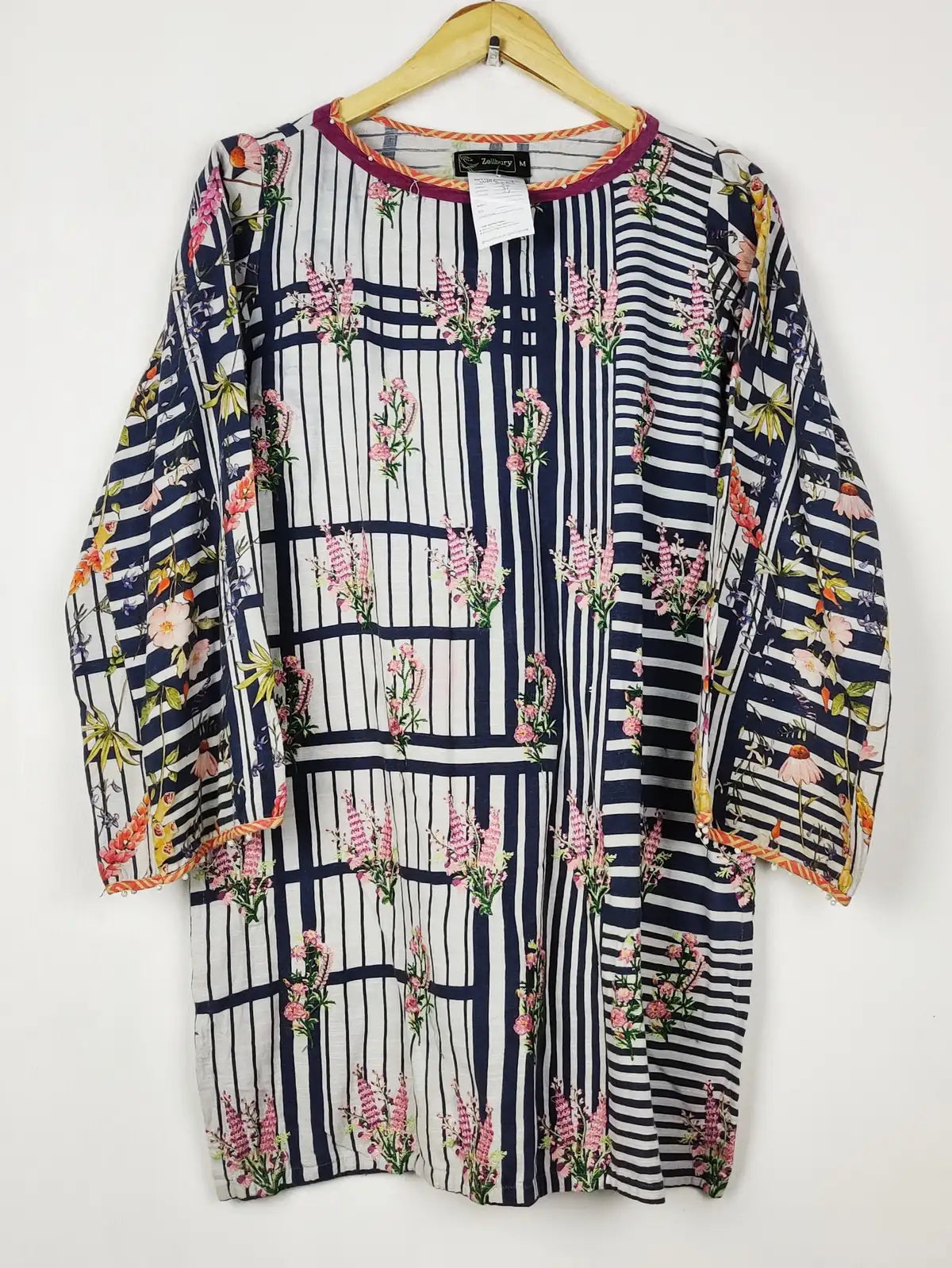 Buy online pre-used pre-loved 100% authentic & Original branded Zellbury (WBK-3063) available in Pakistan. Top international brands avilable.